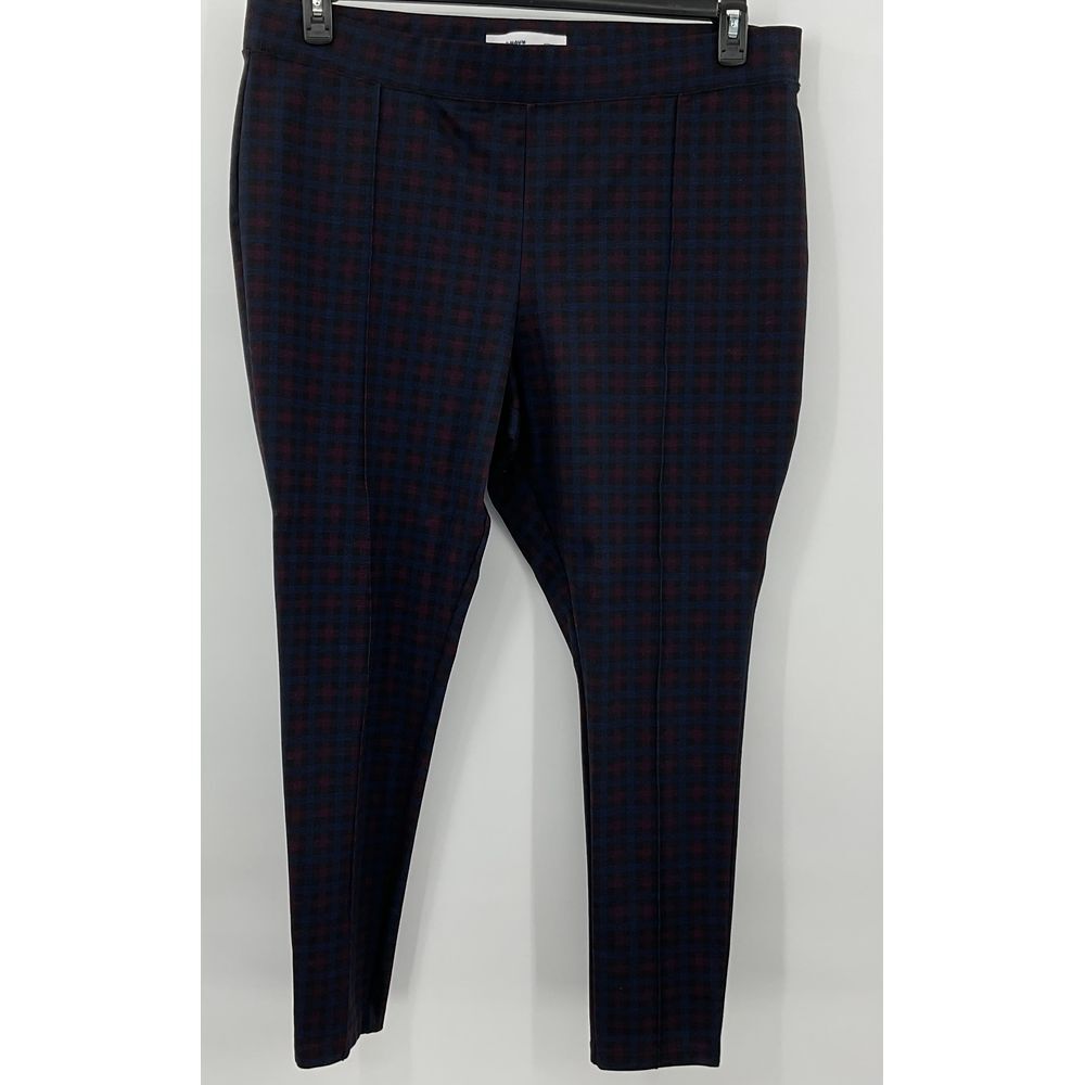 Old Navy stevie Checker Pants Blue and Red Size XXL Z198